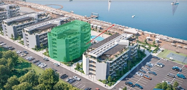 Апартаменты на 3 этаже 30,38 м2 в Апарт-комплексе "Песок и Море"
