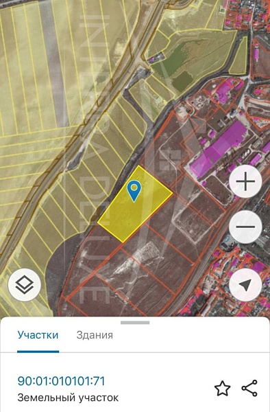 Участок 5,48 Га в Бахчисарайском районе, г. Бахчисарай, ул. Подгородняя, з/у 30В