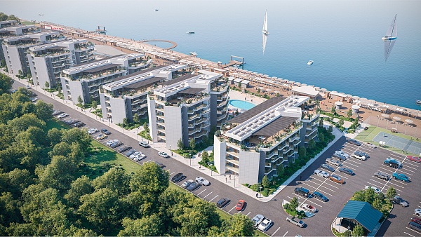 Апартаменты на 4 этаже 30,5 м2 в Апарт-комплексе "Песок и Море"